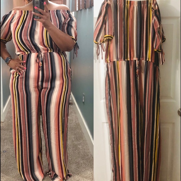 Xhilaration Dresses & Skirts - Cute striped jumpsuit